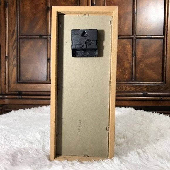 Vintage Coca-Cola Wood/Glass Small Grandfather Gold/MirrorTrim Stand Wall Clock - Picture 9 of 10